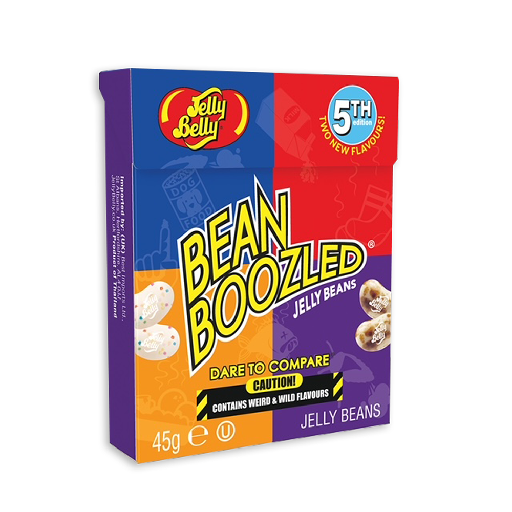 BeanBoozled Jelly Beans. Brought to you by Jelly Belly, try the BeanBoozled range