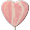 Heart shaped love lollipop