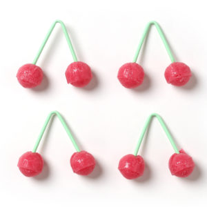 Mini Pops Twin Cherries lollipops