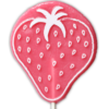 Strawberry Shaped Vegan Lollipop
