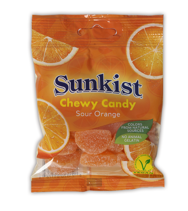 sunkist chewy candy sour orange mix