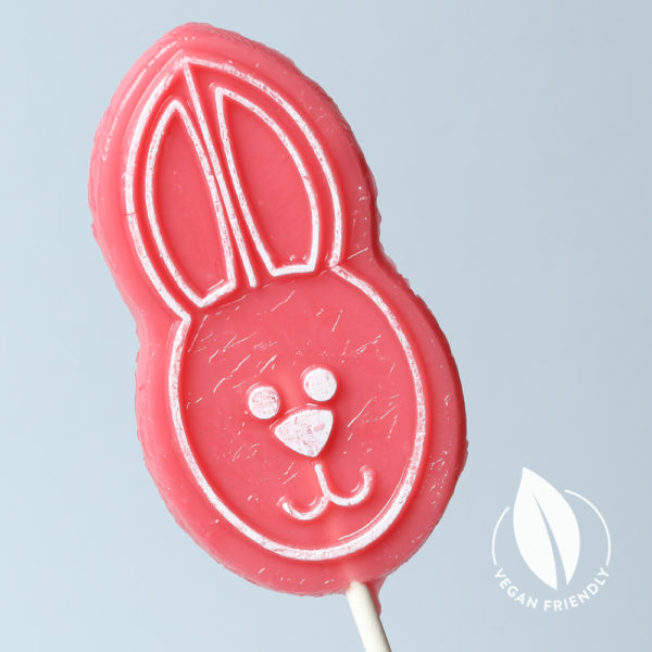 bobby bunny strawberry vegan lolly
