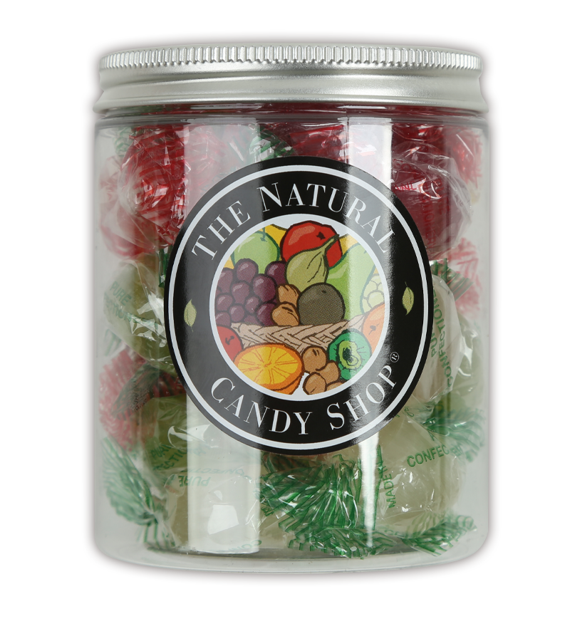 Jar of Traditional Fruit Drop Sweets