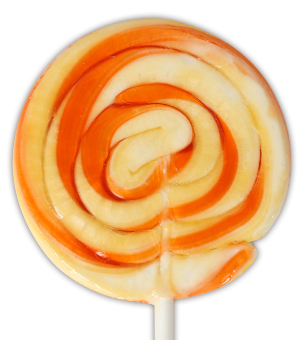Orange and Pineapple Large Twirl Lollipop