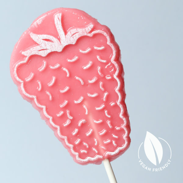 Raspberry Shaped Vegan Lollipop