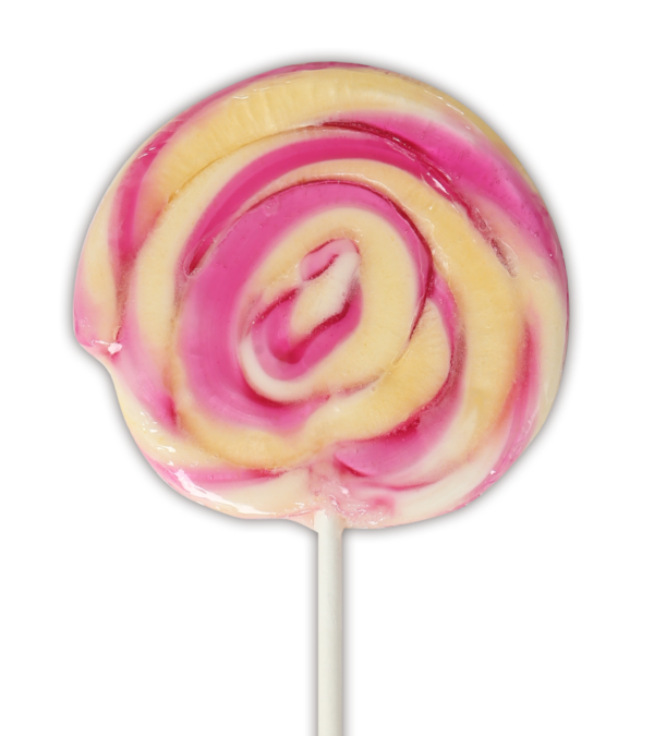 Mini Twirl Lollipops in Black Cherry flavour