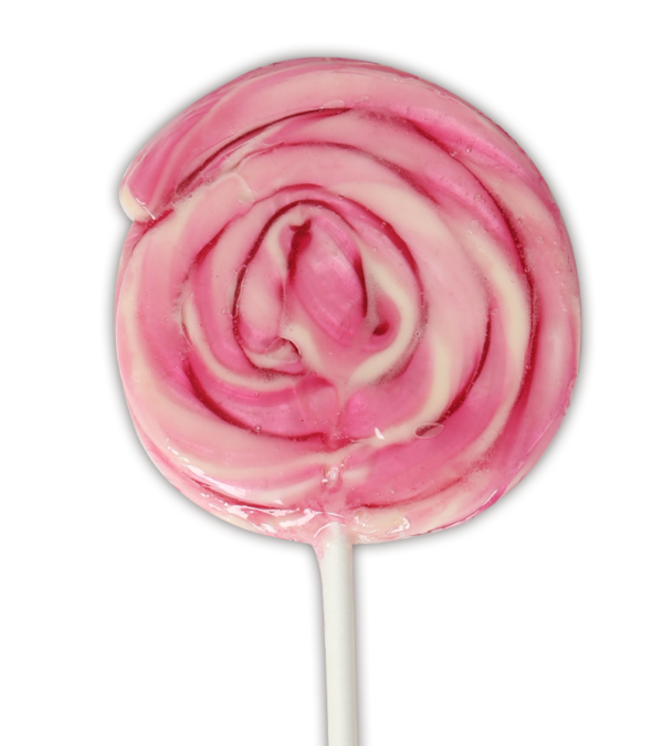 Mini Twirl Lollipops in Strawberry flavour