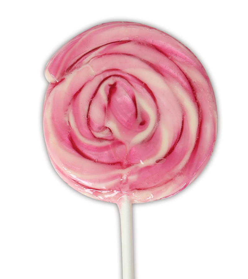 Mini Twirl Lollipops in Strawberry flavour
