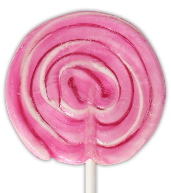 Strawberry Large Twirl Lollipop