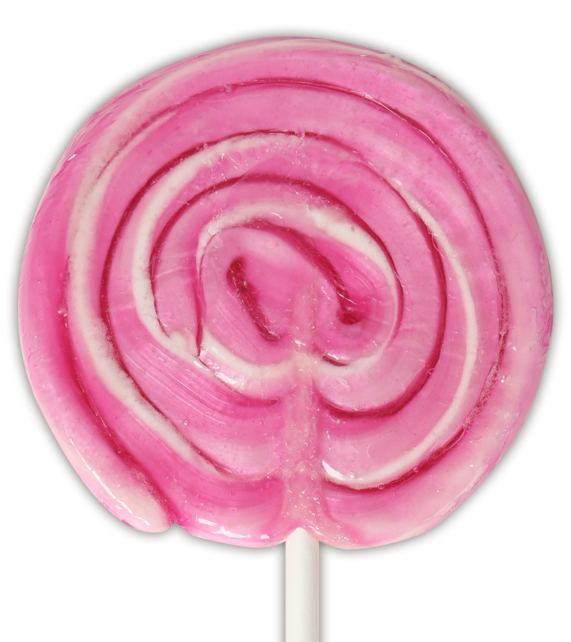 Strawberry Large Twirl Lollipop