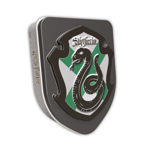 Slytherin Crest Tin with Apple Jelly Beans