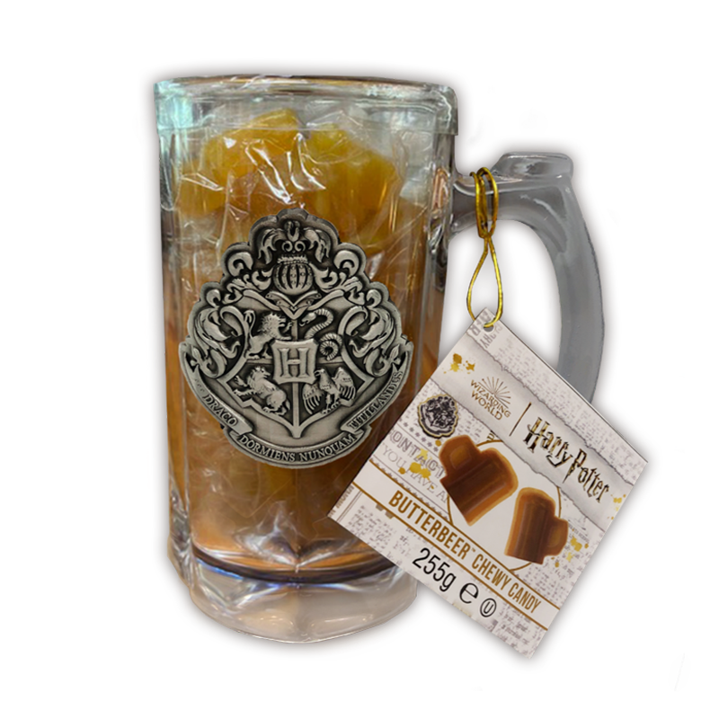 Harry Potter Butterbeer Chewy Candy filled glass Mug