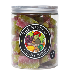 Jar of Vegan Fizzy Watermelon Slices