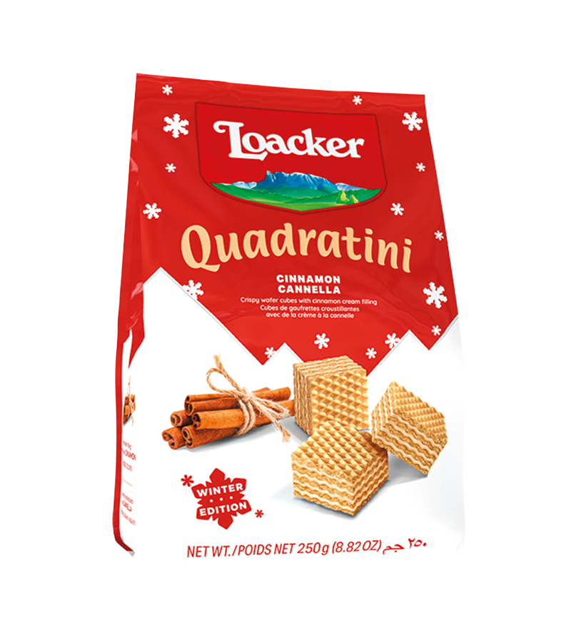 Loacker Quadratini Cinnamon 250g Bag