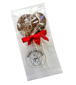 The Natural Candy Shop Milk Chocolate Lollipops Festive Design Duo Pack